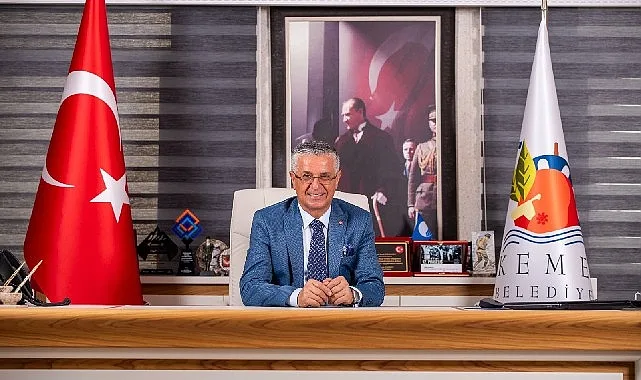 Kemer Belediyesi'nin modern kapalı pazar yerlerinden birinin genel görünümü, esnaf ve vatandaşların kullanımına sunulmuş hali.
